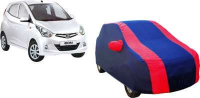 Chiefride Car Cover For Hyundai Eon (With Mirror Pockets)(Blue)