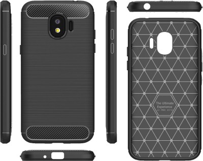 CASE CREATION Back Cover for Samsung Galaxy J4 2018(Black, Grip Case, Silicon, Pack of: 1)