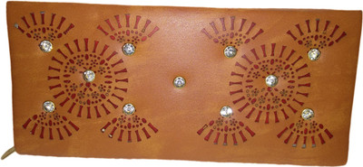 

Rapidcostore Women Trendy Brown Artificial Leather Wallet(4 Card Slots), Tan