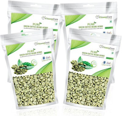 

Fitnesscure 100% Natural Weight Loss Supplement Roast & Ground Coffee 800 g(Pack of 4, Green Coffee Flavoured)