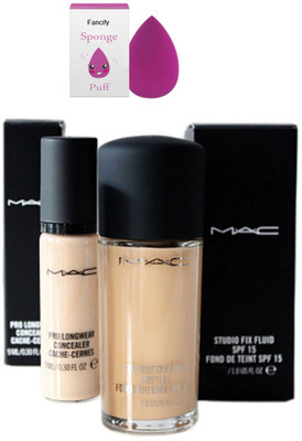 

Fancify SpongePuff & Pro Longwear concealer& Studio Fix Liquid Founation(Set of 3)