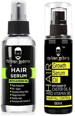 

UrbanGabru Hair Serum with Almond Oil & Hair Growth Serum Oil(Set of 2)