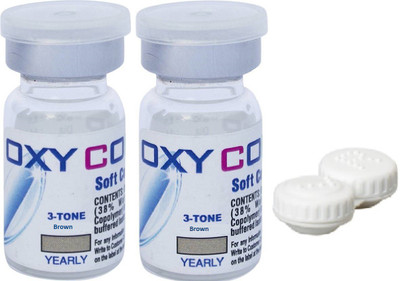 

OXY Power Yearly Color Contact Lens (-1.25, Brown, Pack of 2) Yearly Contact Lens(-1.25, Brown, Pack of 2)
