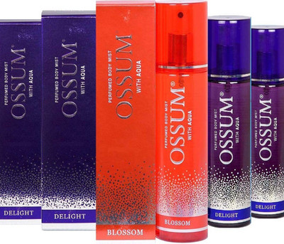 

OSSUM DELIGHT + BLOSSOM Deodorant Spray - For Men & Women(345 ml, Pack of 3)