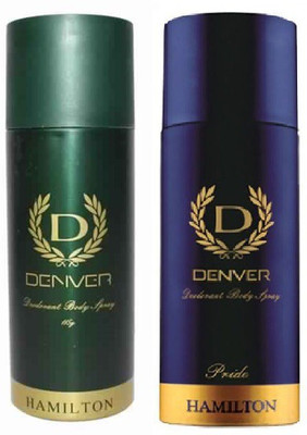 

Denver Pride & Hamilton Deodorant Spray - For Men(330 ml, Pack of 2)