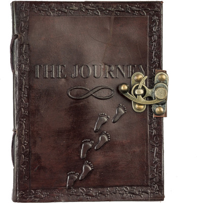 Anshika International The journey Regular Diary no 100 Pages(Brown)