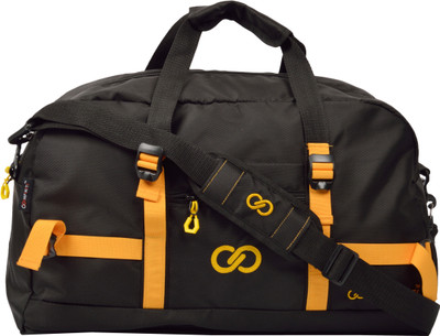INFINITI Linear Travel Duffel Bag(Yellow, Black), Black;yellow