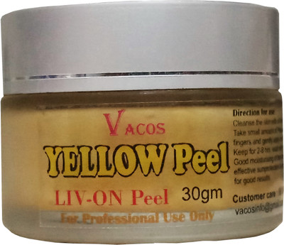 

VACOS Yellow Livon Cream Peel Retinol 4%, Glycolic Acid 10% 30 gm Chemical Peel Skin Peeling Yellow Peel(30 g)