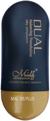 

MAC BB PLUS ORIGINAL MENOW GENERATION - II DUAL BALANCING FOUNDATION SILKY COMPLEXION FOR ALL TYPE OF SKIN TONE Foundation (BEIGE 02) Foundation(BEIGE 02)
