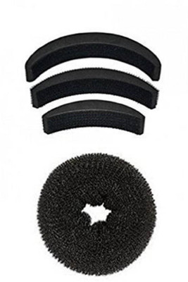 

EKAN Hair Puff And Hair Donut For Bun Maker Accessories Hair Accessory Set(Black)