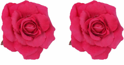 

Majik New Style Flower Design Hair Pins, Hair Accessories For Girls Wedding Hair Pin(Pink)