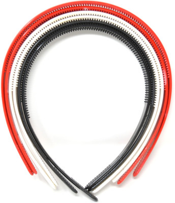 

Evolution Evogirl Combo Pack of 6 Wide Hairbands ( Red, Black and White 2 pcs of each) Hair Band(Multicolor)