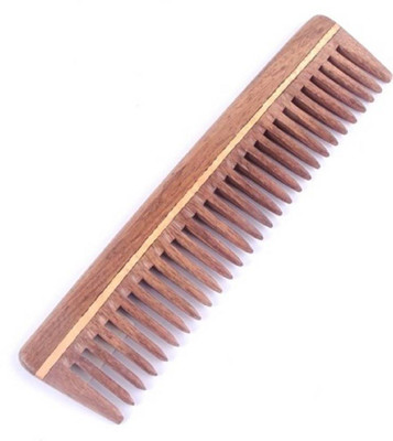 

Fully Handmade Neem Wood Comb Anti - Dandruff Comb For Men And Women, Brown