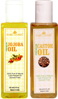 

Park Daniel Premium Jojoba oil and Castor oil combo pack of 2 bottles of 100 ml(200 ml)(200 ml)