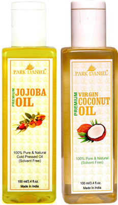 

Park Daniel Organic Jojoba oil and Coconut oil combo pack of 2 bottles of 100 ml(200 ml) Hair Oil(200 ml)