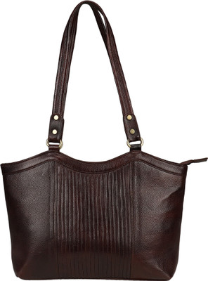 

Leather Giant Shoulder Bag(Brown)