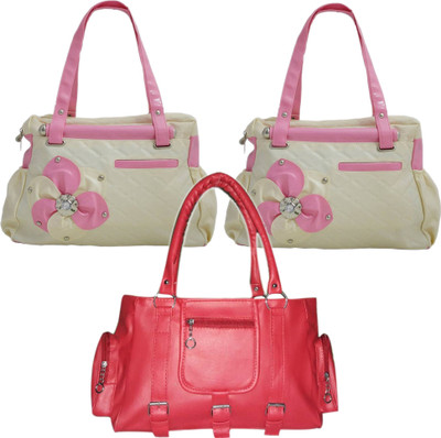 

Mountrex Hand-held Bag(Beige, Red)