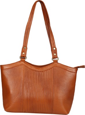 

Leather Giant Shoulder Bag(Brown)