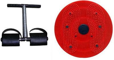 

LAGOTTO Red Magnetic Tummy Trimmer With Single Spring Tummy Trimmer Gym & Fitness Kit
