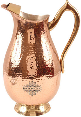 

IndianArtVilla Copper Jug with Inside Tin Lining Water Jug(2.1 L)