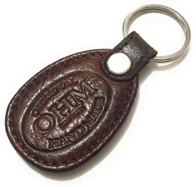 

OHM New York Italian Leather Key Ring Key Chain