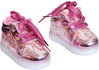 

PASSION PETALS Girls Velcro Sneakers(Pink