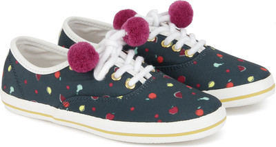 United Colors of Benetton Girls Lace Sneakers(Dark Blue) at flipkart