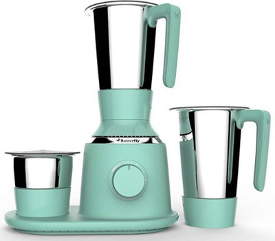 

Butterfly Present Spectra with 3 Jars 750 W Green color Unbreakable polycarbonate outer shell and SS inner shell jars 750 W Mixer Grinder(Mint Green, 3 Jars)