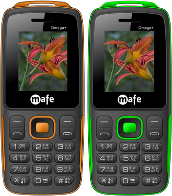 

Mafe Omega Plus Combo of Two Mobiles(Black&Orange, Black&Green)