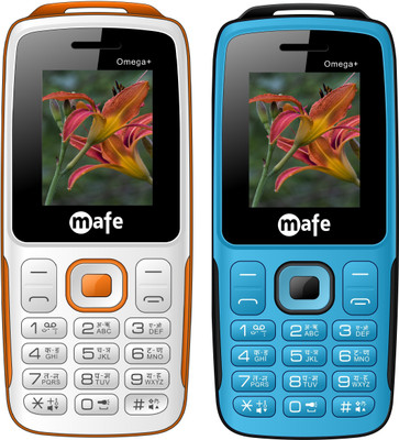 

Mafe Omega Plus Combo of Two Mobiles(White&Orange, Blue&Black)