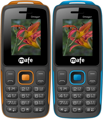 

Mafe Omega Plus Combo of Two Mobiles(Black&Orange, Black&Blue)