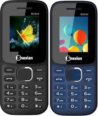 

Snexian M3044 Combo of Two Mobiles(Black, Blue)
