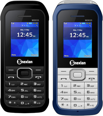 

Snexian M3033 Combo of Two Mobiles(Black, Blue)