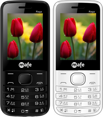 Mafe Raga Combo of Two Mobiles(Black&Green, White&Grey)