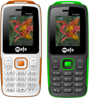 

Mafe Omega Plus Combo of Two Mobiles(White&Orange, Black&Green)