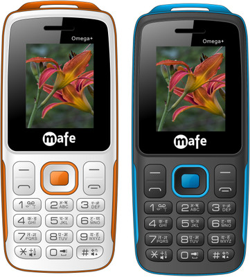 

Mafe Omega Plus Combo of Two Mobiles(White&Orange, Black&Blue)