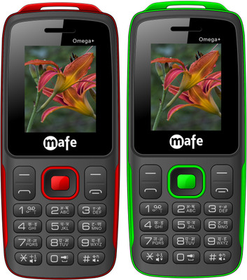 

Mafe Omega Plus Combo of Two Mobiles(Black&Red, Black&Green)