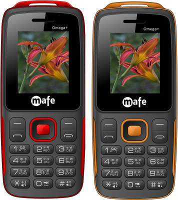 

Mafe Omega Plus Combo of Two Mobiles(Black&Red, Black&Orange)