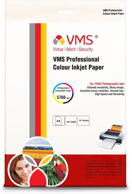

VMS Professional Cotton Canvas Inkjet Photo Paper A4 320 GSM[10 Sheet] Unruled A4 Inkjet Paper(Set of 1, White)