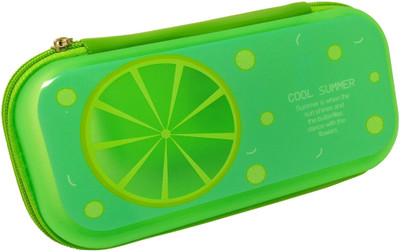 

Parteet Pouch Cartoon Art Polyester Pencil Box(Set of 1, Green)