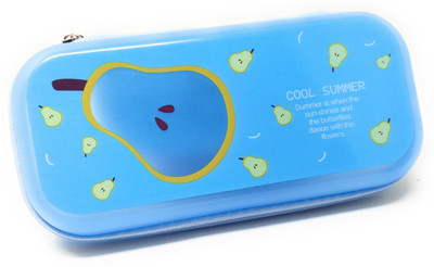 

Parteet Pouch Cartoon Art Polyester Pencil Box(Set of 1, Blue)