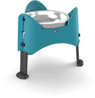

Home Collective Rotho Mypet Adjustable Round Plastic, Stainless Steel Pet Bowl(200 ml Green)