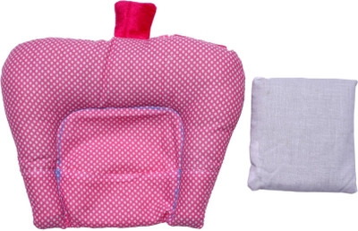 

Poddar Fashion Square Apple Shap Baby Pillow Pack of 1(Pink)