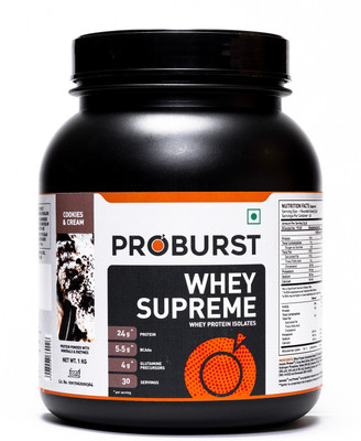 

PROBURST Whey Supreme Whey Protein(1 kg, Cookies & Cream)