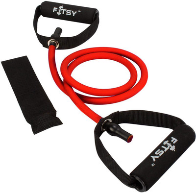 

Syndicate Single Toning Resistant Tube, Chest Expander Resistance Tube(Red, Black), Black;red