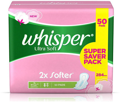 

Whisper Ultra Soft Extra Large XL 50 Pads Sanitary Pad(Pack of 50)