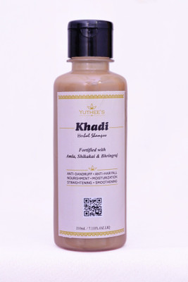 

Yuthee's Khadi Herbal Amla, Shikakai & Bhringraj Shampoo(210 ml)
