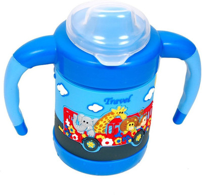 

Guru Kripa Baby Products Gurukripa Baby Cute Stylish Bpa Free Unbreakable Sippy Cup (Sipper Kids Mug )Hard Spout Infant PP Water/Juice Training Gravity Sipper Cup With Handles & Dust Free With Handel (BLUE)(Blue)