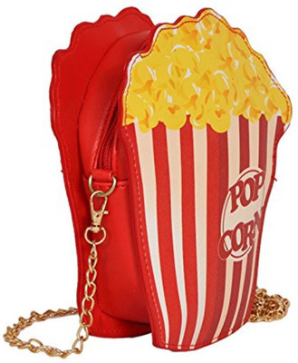 

PeppyBasket Girls Casual, Formal, Evening/Party Red, White, Yellow Rexine Sling Bag