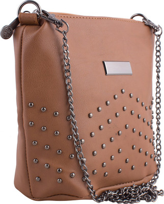 

Rockwell fashion Women Casual Brown PU Sling Bag